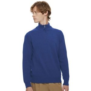 Men’s Lorenzoni Cashmere/Merino Wool Blend 1/4 Zip Sweater Size 52 | US L